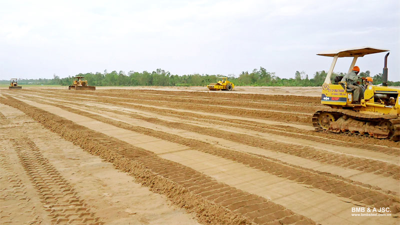 Khu vực thi công được giải phóng mặt bằng