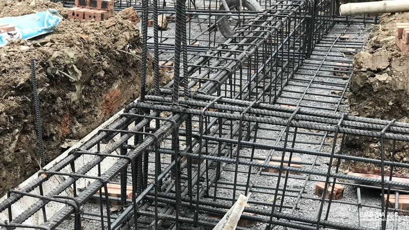 Cốt thép đươc gia công theo đúng thông số kỹ thuật