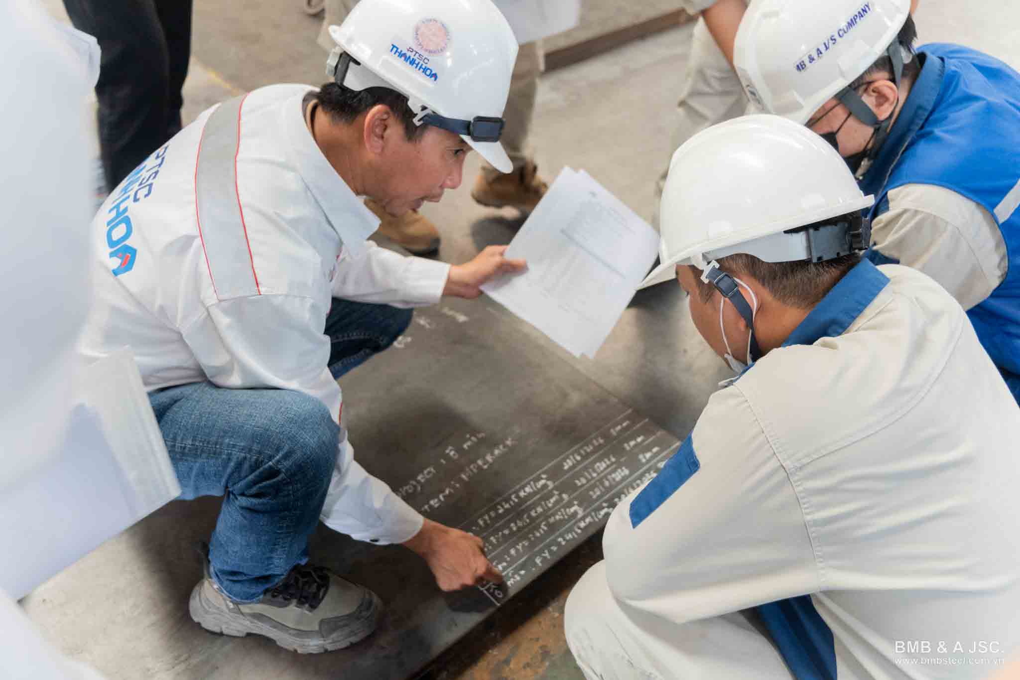First-Cut Ceremony for the gas pipeline project Lot B – O Mon: Marking the beginning of the cooperation journey between PTSC Thanh Hoa and BMB Steel