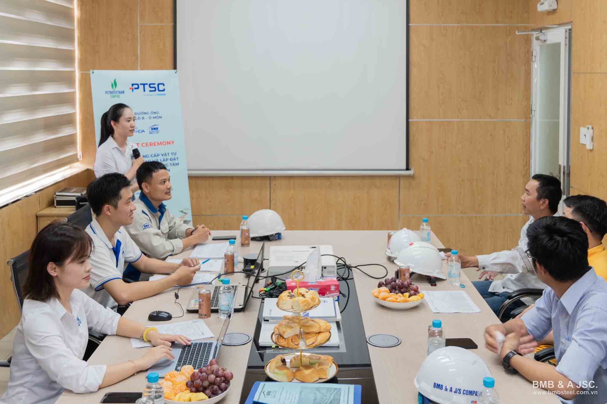 First-Cut Ceremony for the gas pipeline project Lot B – O Mon: Marking the beginning of the cooperation journey between PTSC Thanh Hoa and BMB Steel
