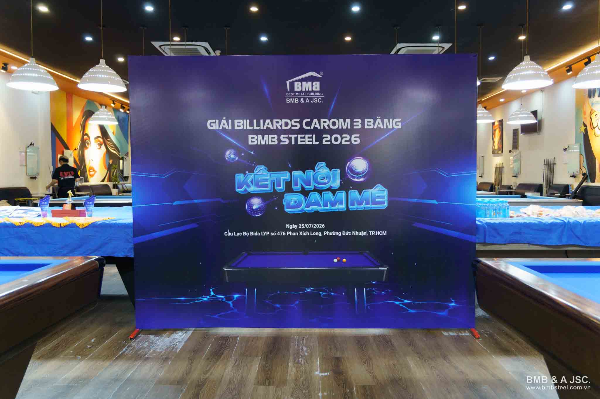 Sôi nổi giải Bida Carom 3 băng