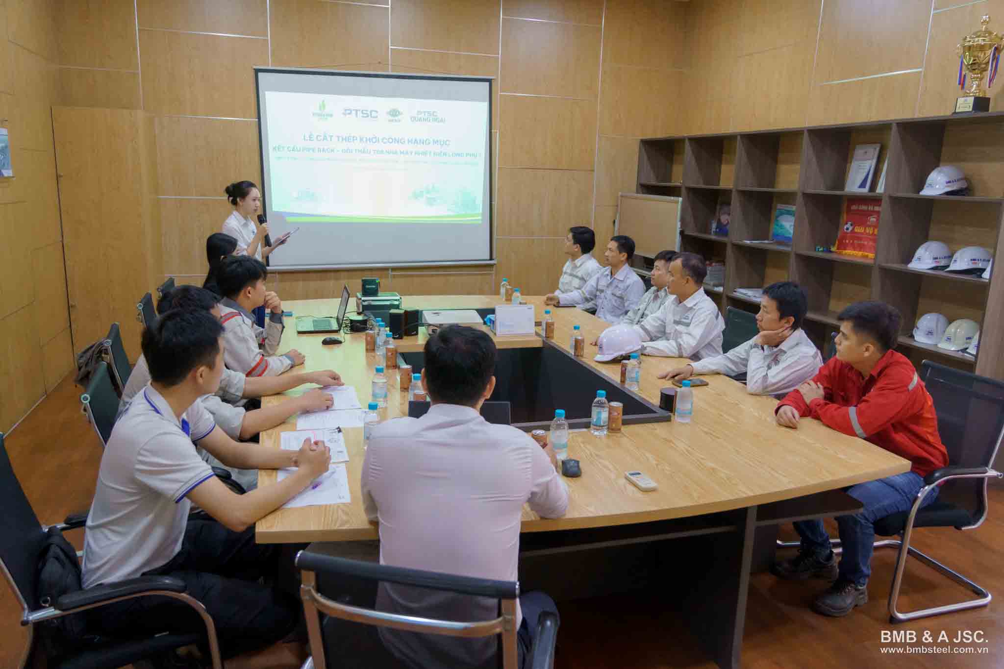 First Cut Ceremony - Launching the Pipe Rack structural fabrication for package T08, Long Phu 1 Thermal Power Plant project