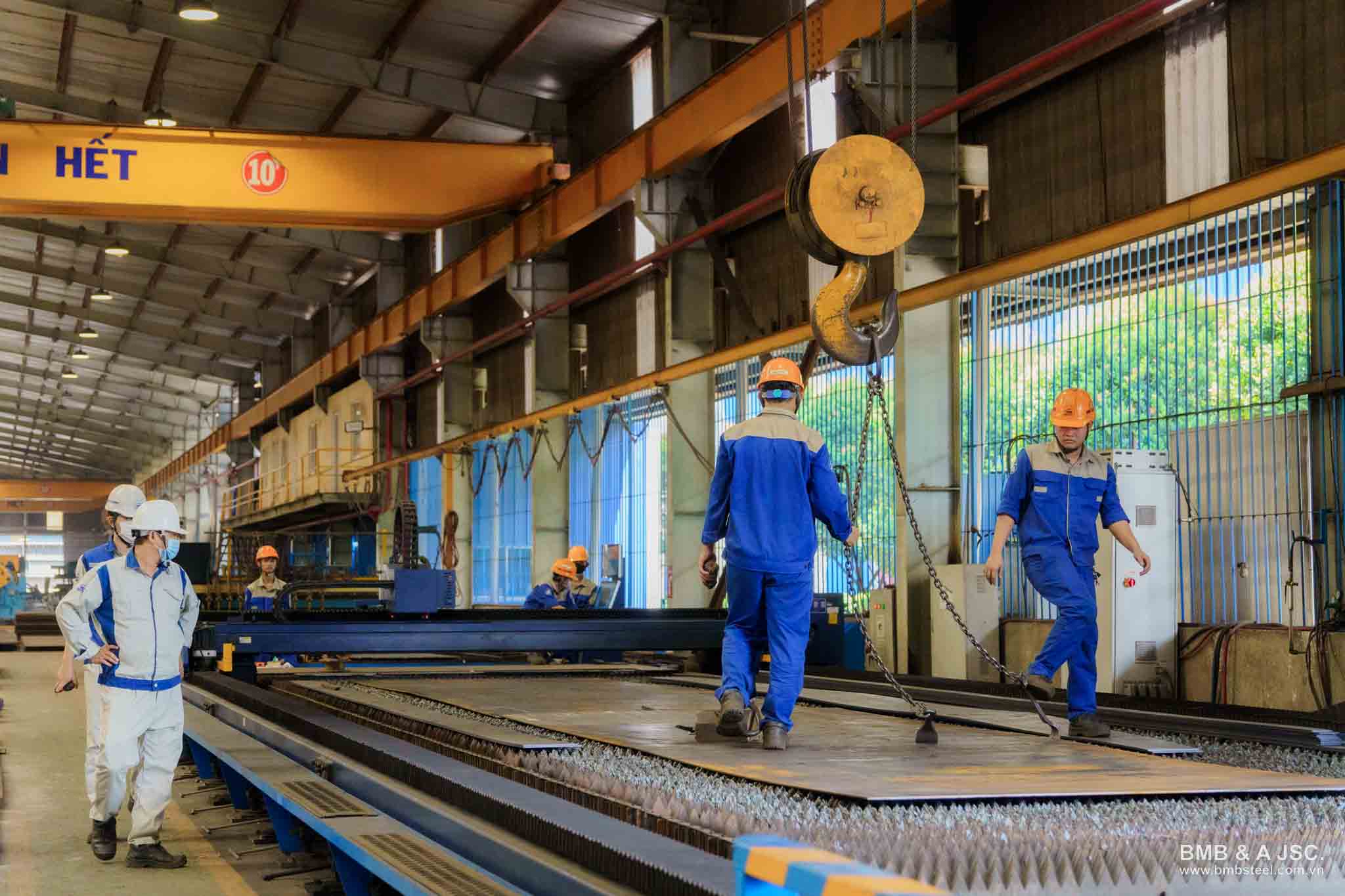 First Cut Ceremony - Launching the Pipe Rack structural fabrication for package T08, Long Phu 1 Thermal Power Plant project