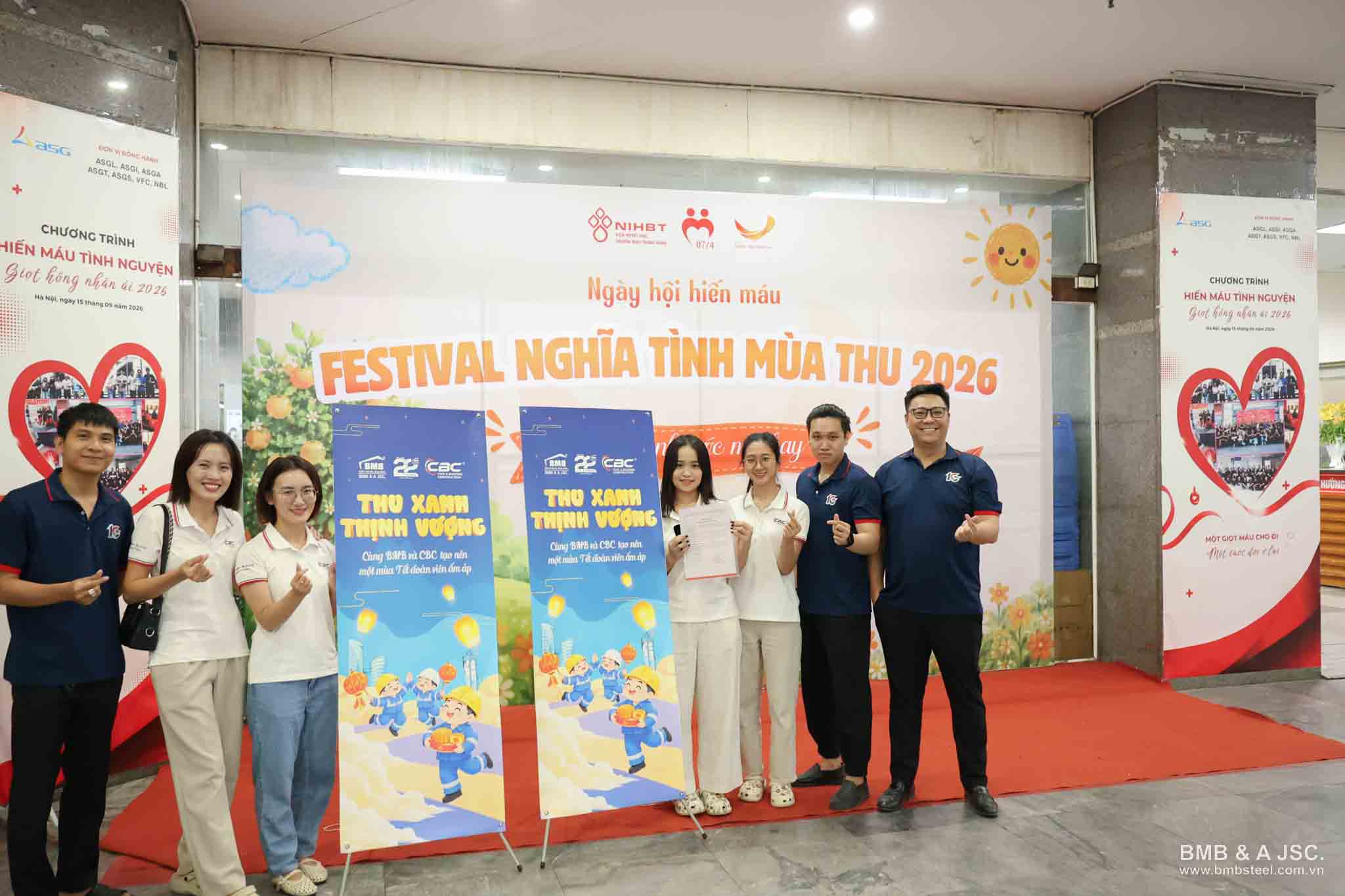 BMB Steel Hanoi cooperates with CBC to send a warm moon season to sick children