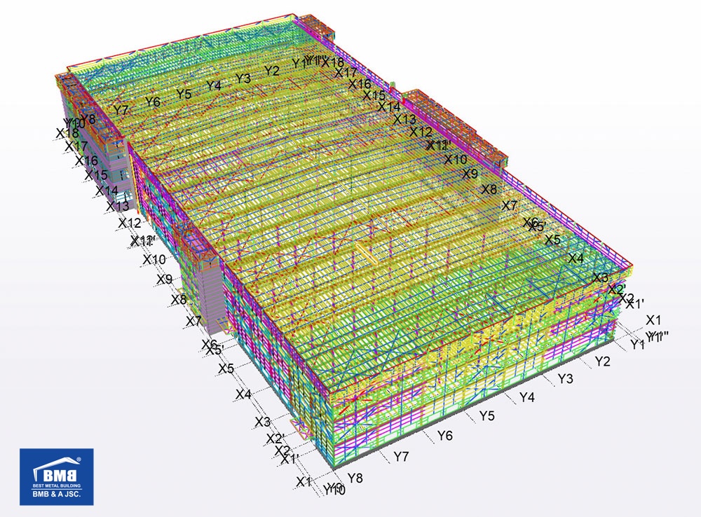 Bản vẽ chi tiết BMB Steel thiết kế