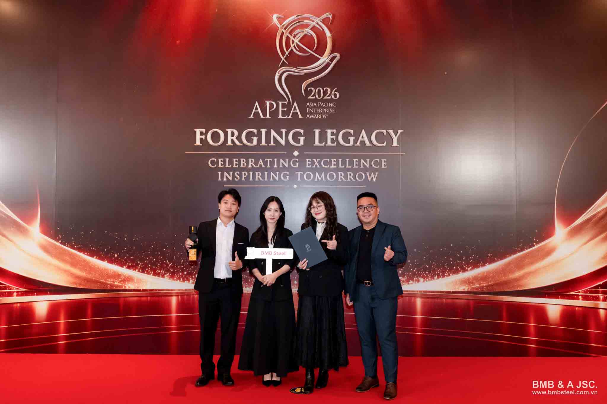 BMB Steel ika-apat na beses ginawaran sa APEA 2026