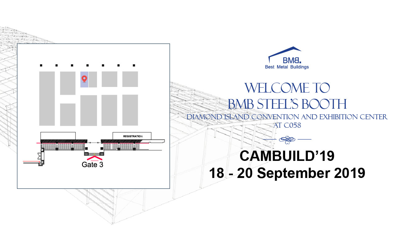 WELCOME TO BMB STEEL'S BOOTH AT CAMBUILD'19