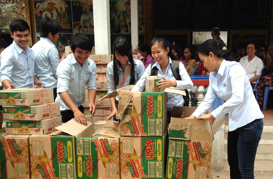 Charity works at Cambodia